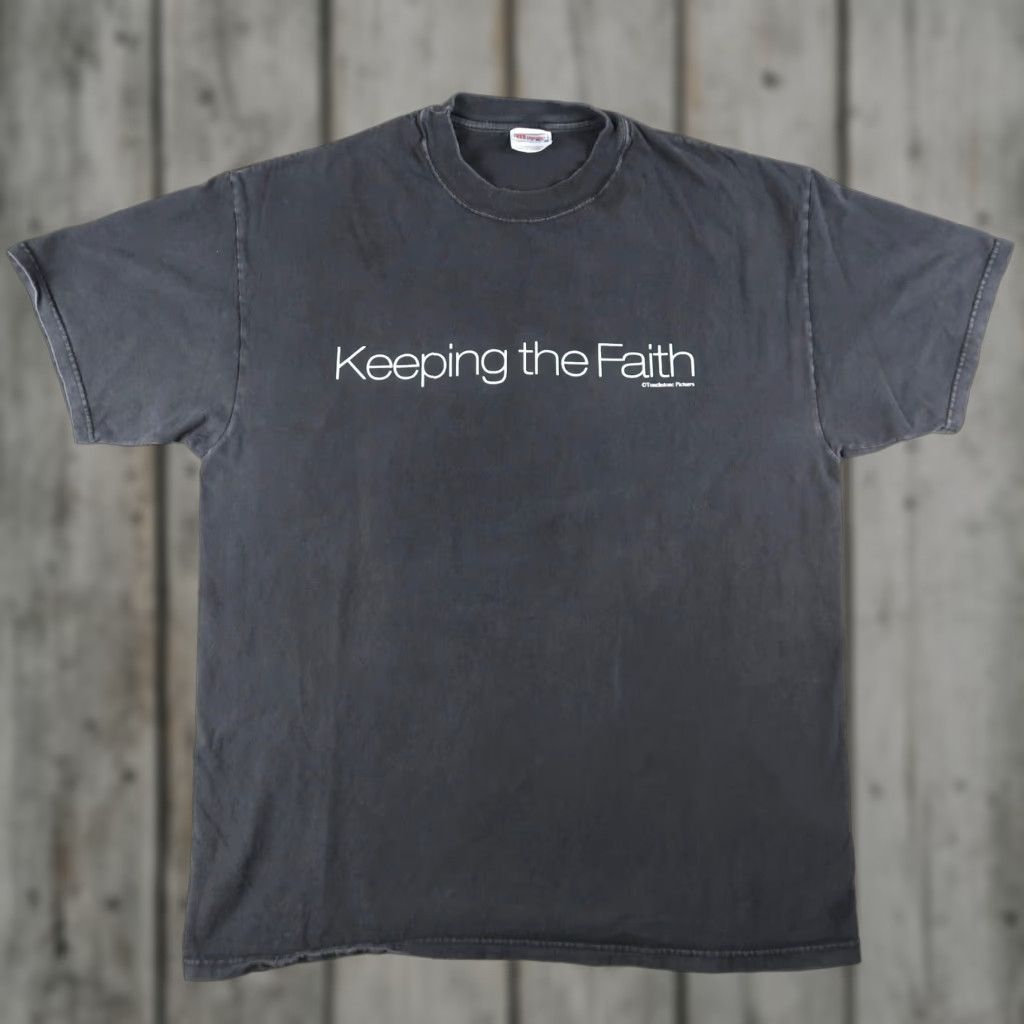 Hanes Vintage Keeping The Faith Movie Promo T Shirt Mens Xl Black Hanes Beefy T 90s Surf Movie Beach