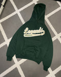 Vintage 00 S Y2k Jerzees Basic Bottle Green Hoodie