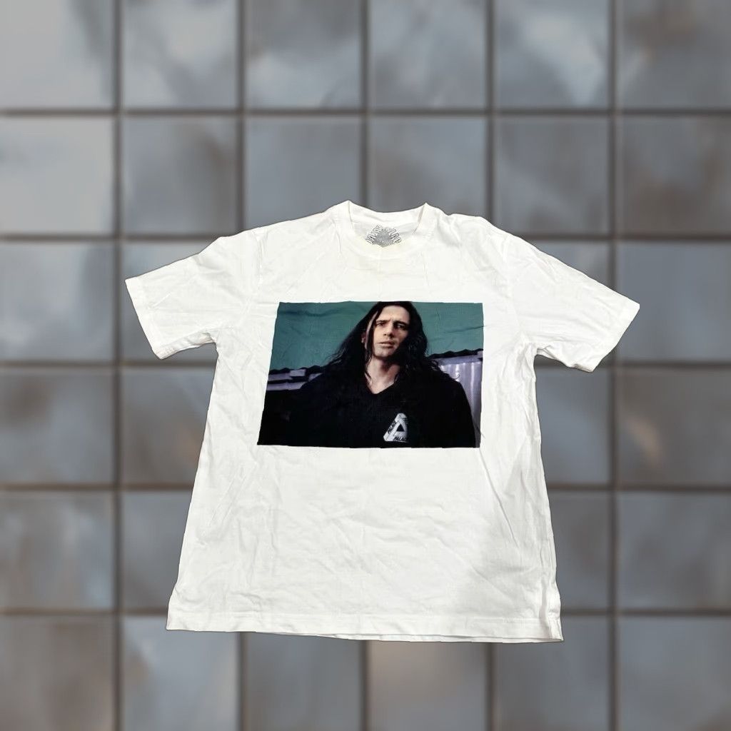 Palace T Shirt Men L White Streetwear 2019 Wise Up Fw19 Tri Ferg James Franco Logo Shirt Hoodie, Sweatshirt