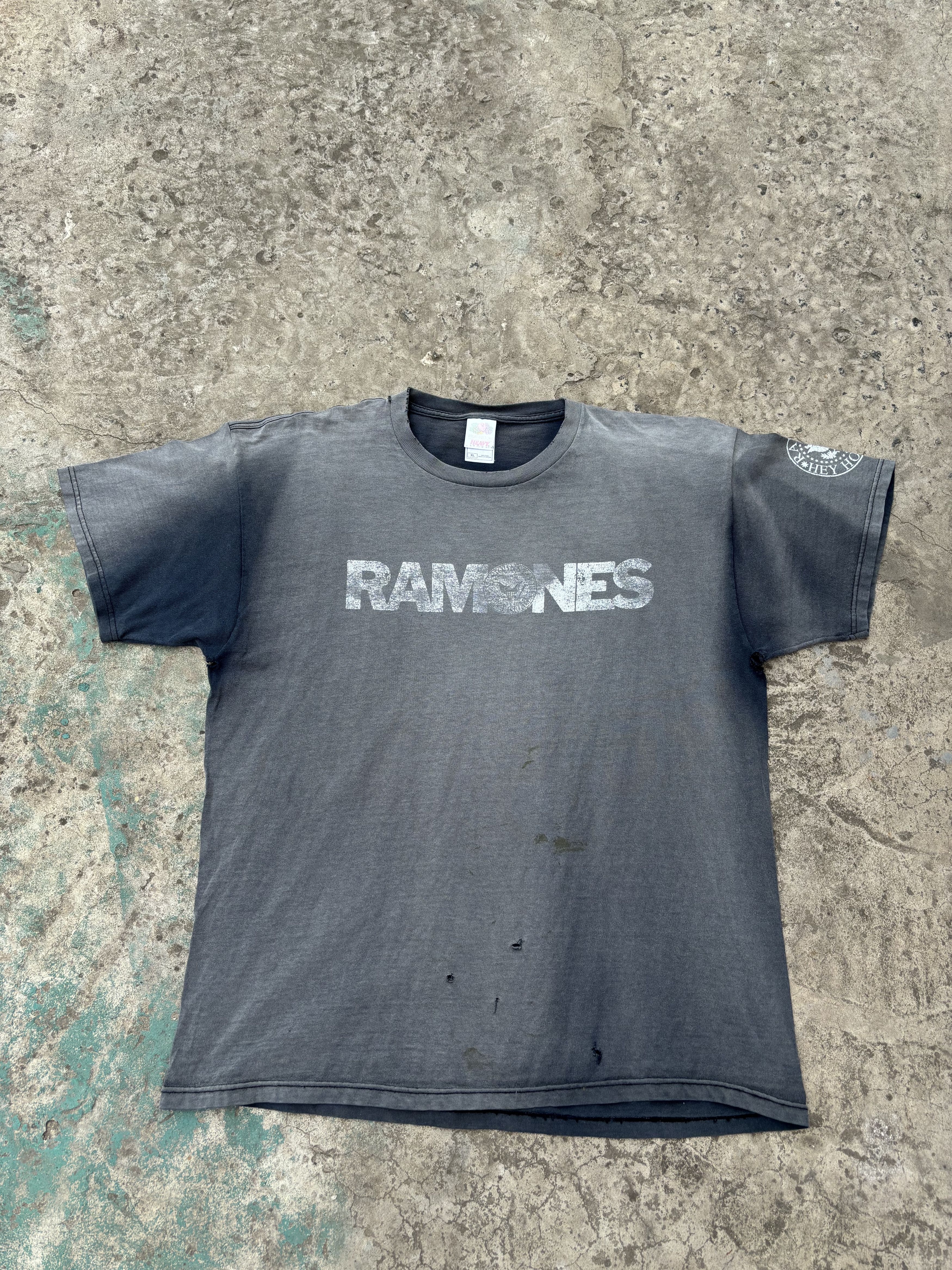 Band Tees Vintage Ramones Sunfaded Trashed Tee Hoodie, Sweatshirt | FlexRushtees.com