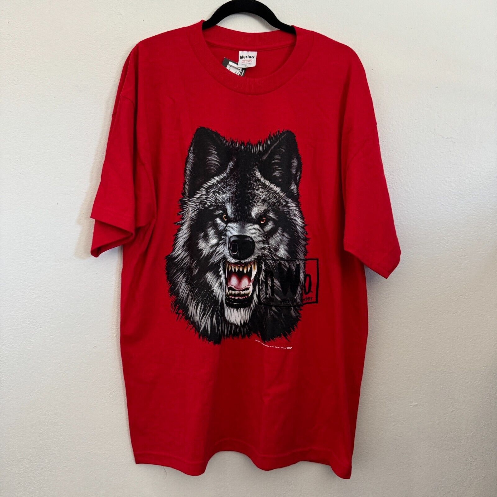 Vintage 90s Nwo New World Order Wrestling Red Wolf Pack Xl T-Shirts, Hoodie, Sweatshirt | FlexRushtees.com