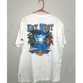 Rock Cafe Hard Rock Cafe Florida Key West Beach Tropical L White Shirt