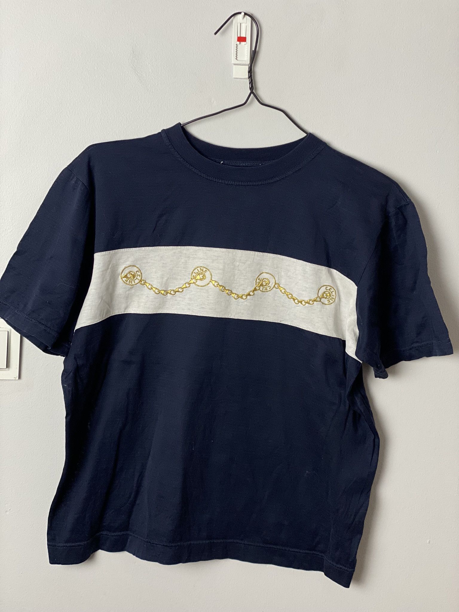 Celine Vintage Rare T Shirt Tee Embroidered Hoodie, Sweatshirt | FlexRushtees.com