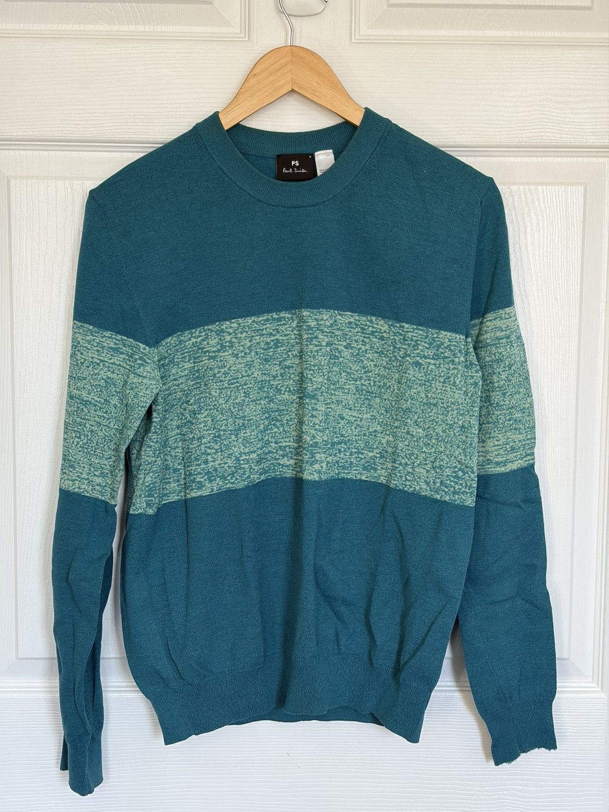 Smith Ps Paul Smith Colorblock Cotton Blend Sweater Turquoise Blue T-Shirts, Hoodie, Sweatshirt | AU16VibeMintTees.com
