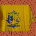 Fruit Of The Loom Oakland Warriors 2019 Playoffs Yellow 100 Cotton Crew Neck T Shirt Mens Xl Hoodie, Sweatshirt