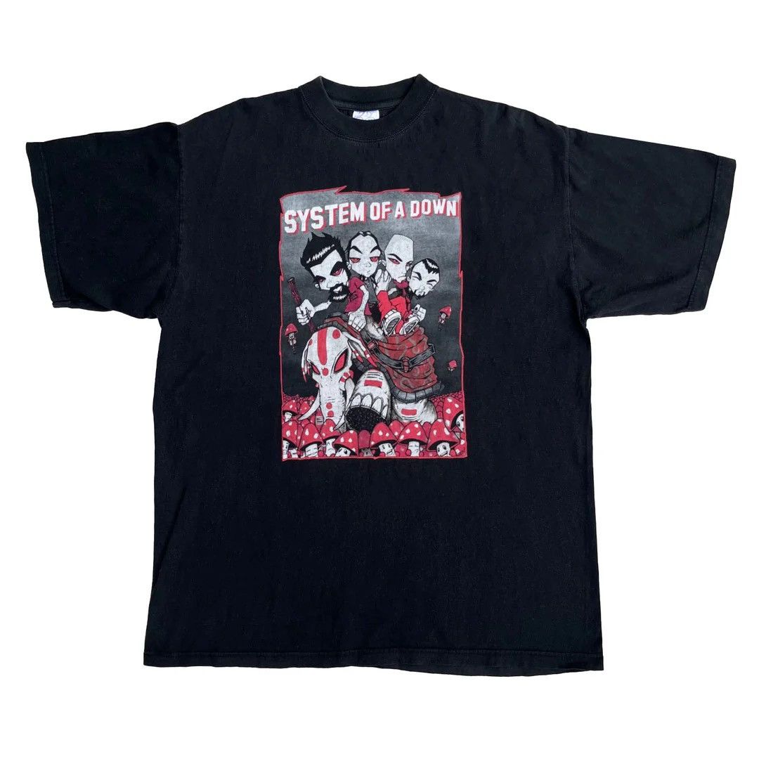 Vintage System Of A Down 2002 Vintage Tour Band Elephant T Shirt Hoodie, Sweatshirt | FlexRushtees.com
