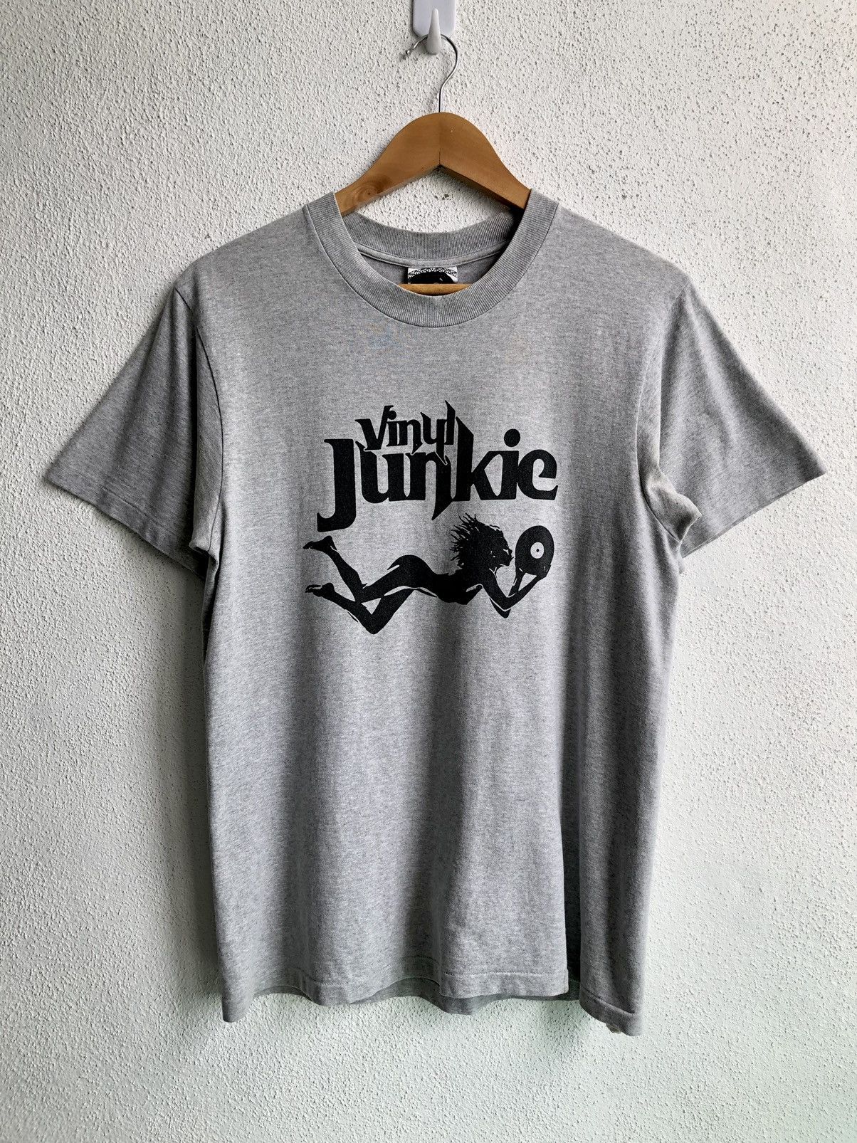 Designer Vintage Hysteric Glamour Tee Vinyl Junkie Hoodie, Sweatshirt | FlexRushtees.com