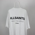 Allsaints Underground Ss Crew Xl Xxl White Big Logo T-Shirts, Hoodie, Sweatshirt | FlexRushtees.com