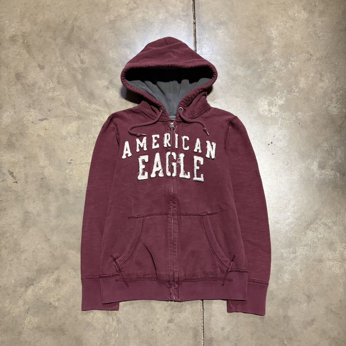 American Eagle Outfitters Vintage American Eagle Zip Hoodie Sweatshirt Preppy Skater