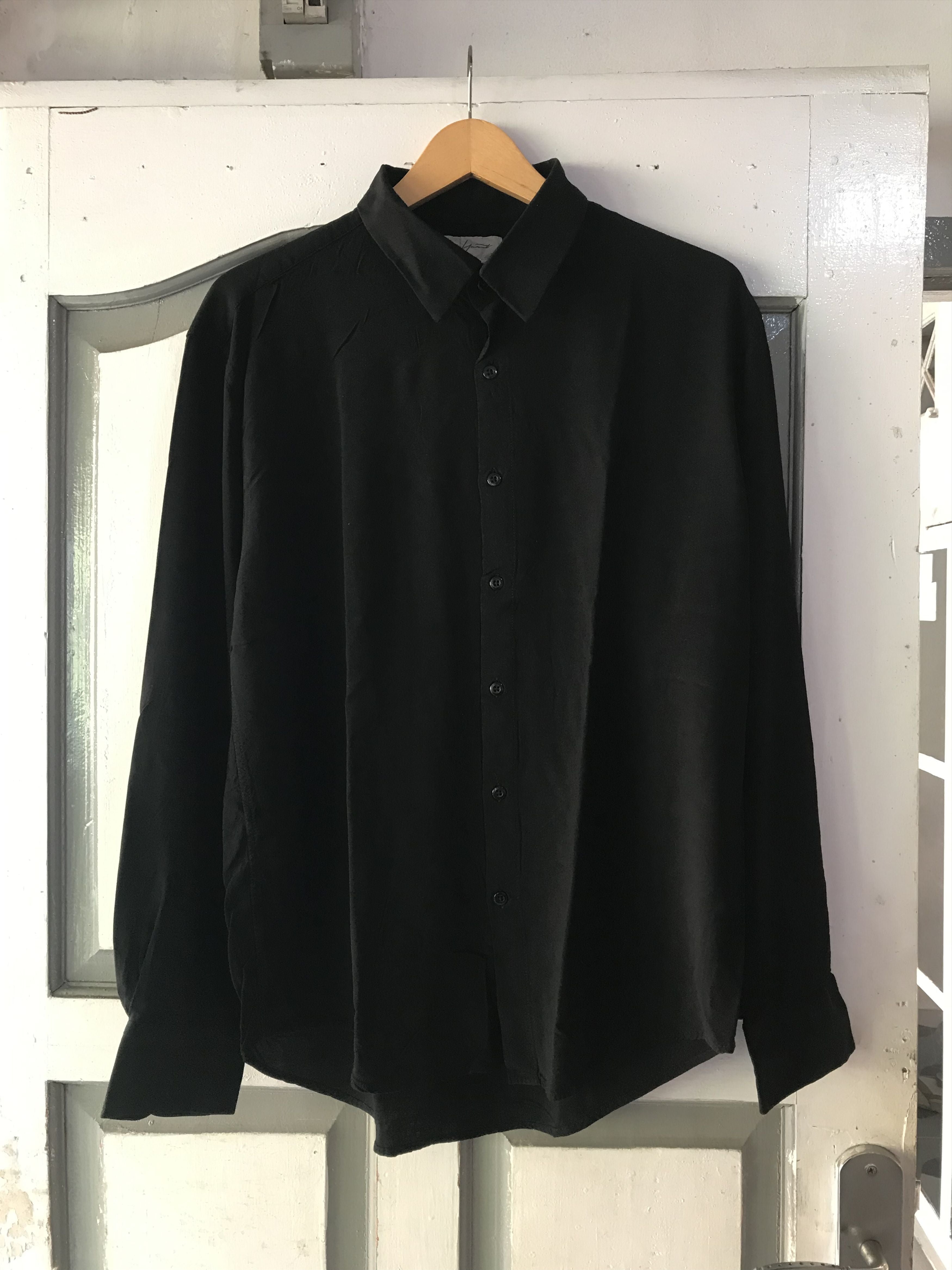 Yamamoto Vintage Yohji Yamamoto Pour Homme Black Shirts Hoodie, Sweatshirt | FlexRushtees.com