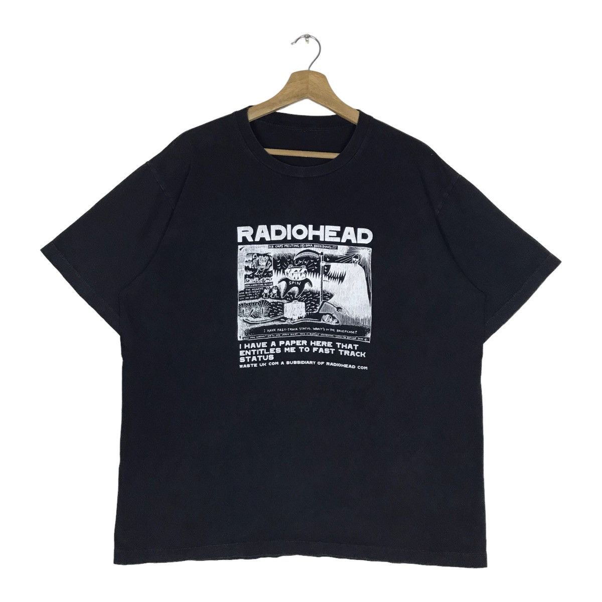 Band Tees Vintage Radiohead Waste Uk Band Tee Shirt Hoodie, Sweatshirt | FlexRushtees.com