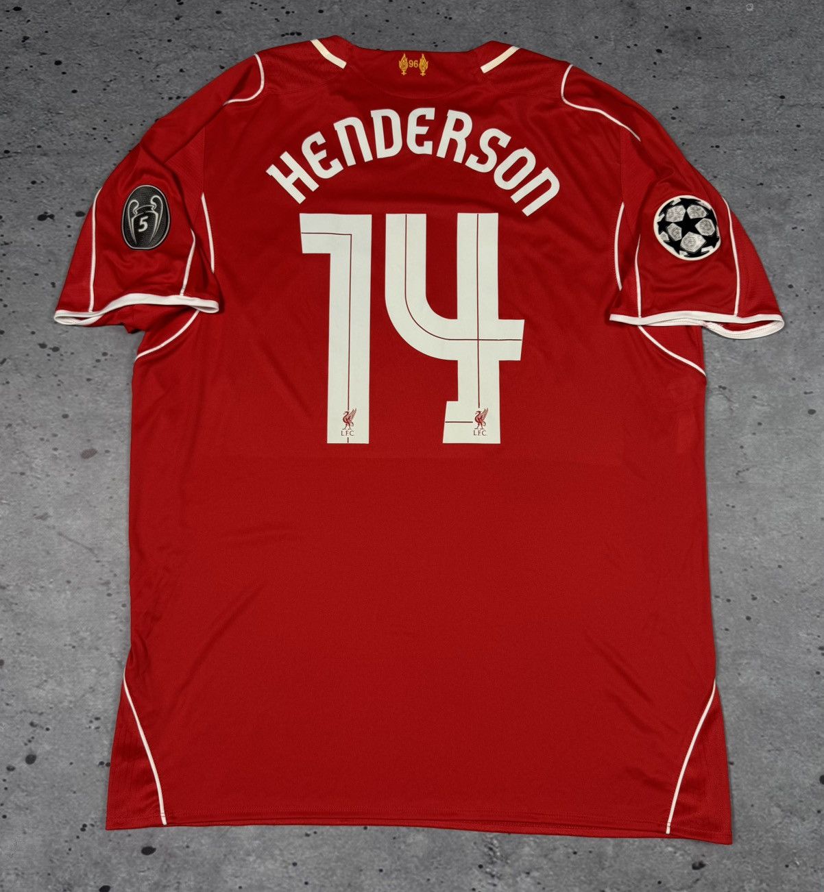Liverpool Henderson Warrior 2014 2015 Football Jersey