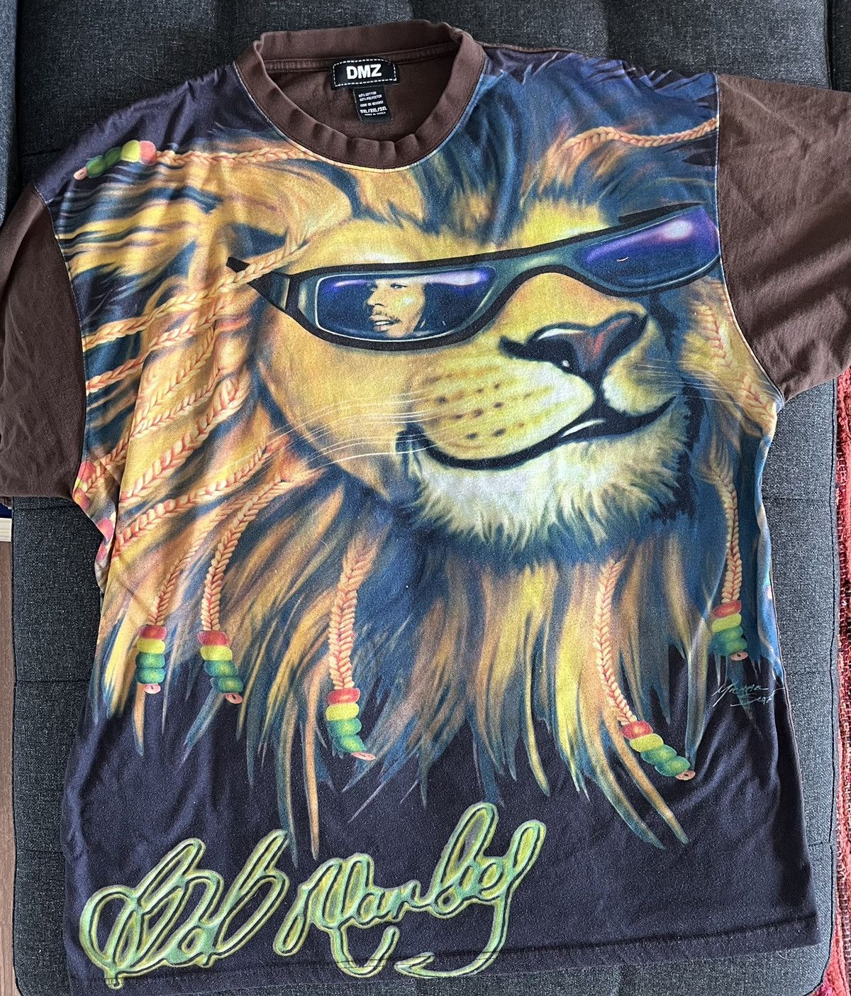 Vintage Dmz Bob Marley Front Graphic Tee Hoodie, Sweatshirt | FlexRushtees.com