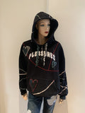 Pleasures X Custom Handmade Hoodie T-Shirts, Sweatshirt | FlexRushtees.com