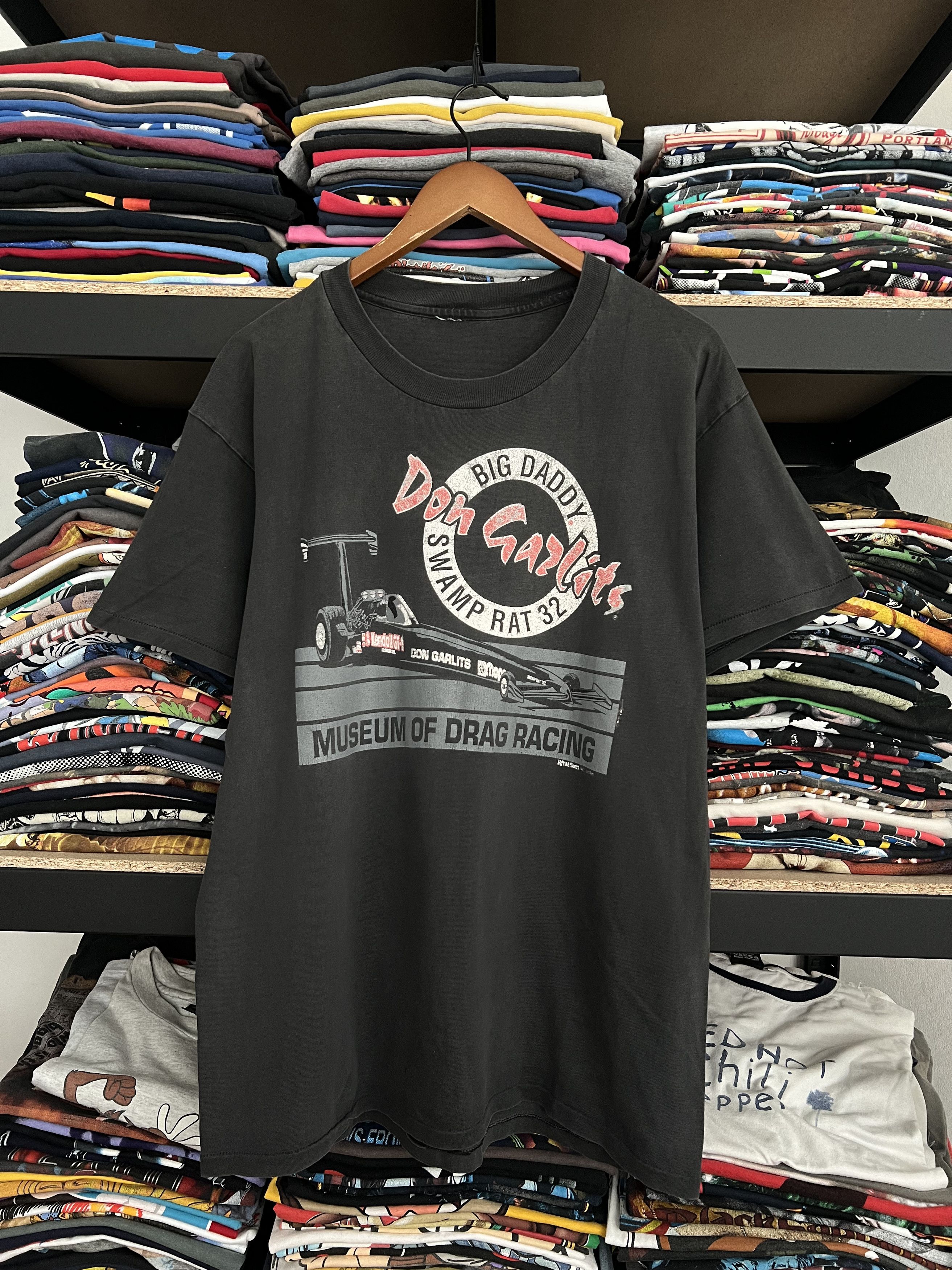 Vintage 1992 Don Garlits Museum Of Drag Racing Black Tee Hoodie, Sweatshirt | FlexRushtees.com