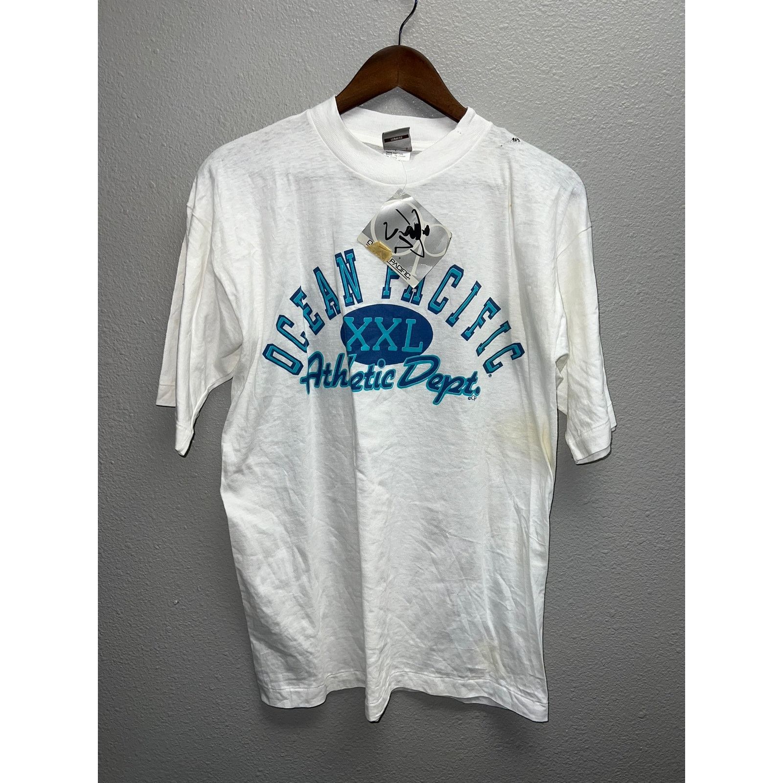 Pacific Vintage Ocean Pacific Shirt Stained Tee Op Vtg L Large