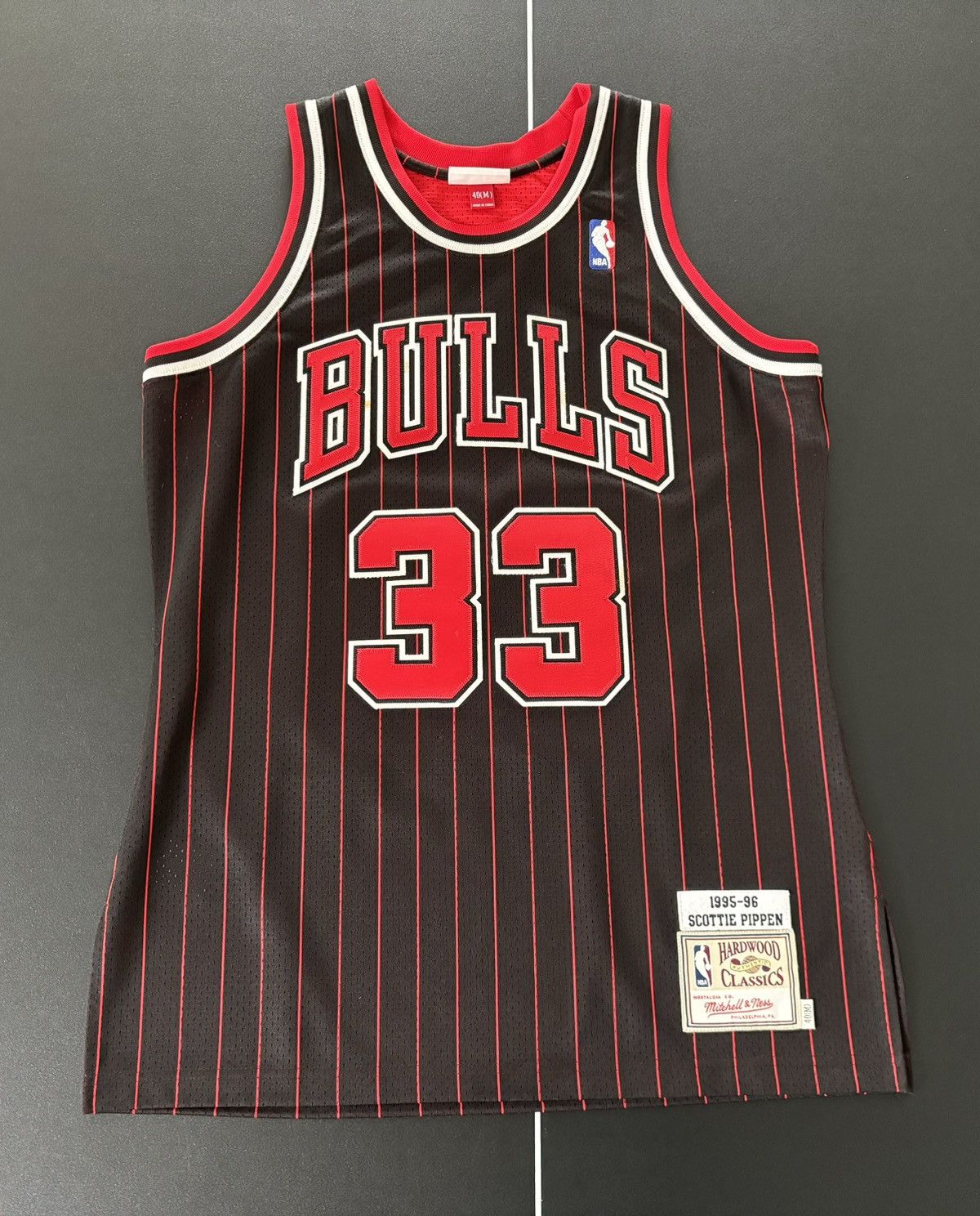 Mitchell Ness Scottie Pippen Black Chicago Bulls 1996 97 Authentic Jersey
