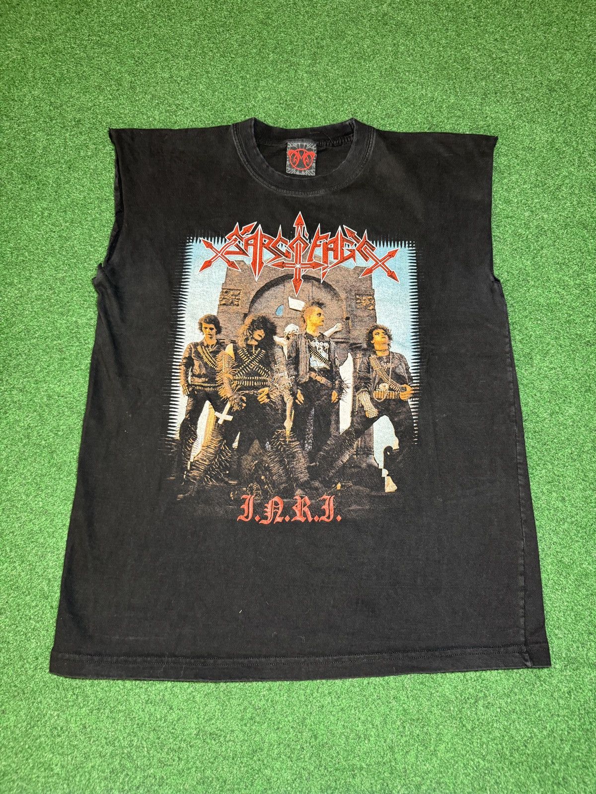 Vintage Sarcofago Brazil Sepultura Death Metal Cutoff Band T Shirt Hoodie, Sweatshirt | FlexRushtees.com