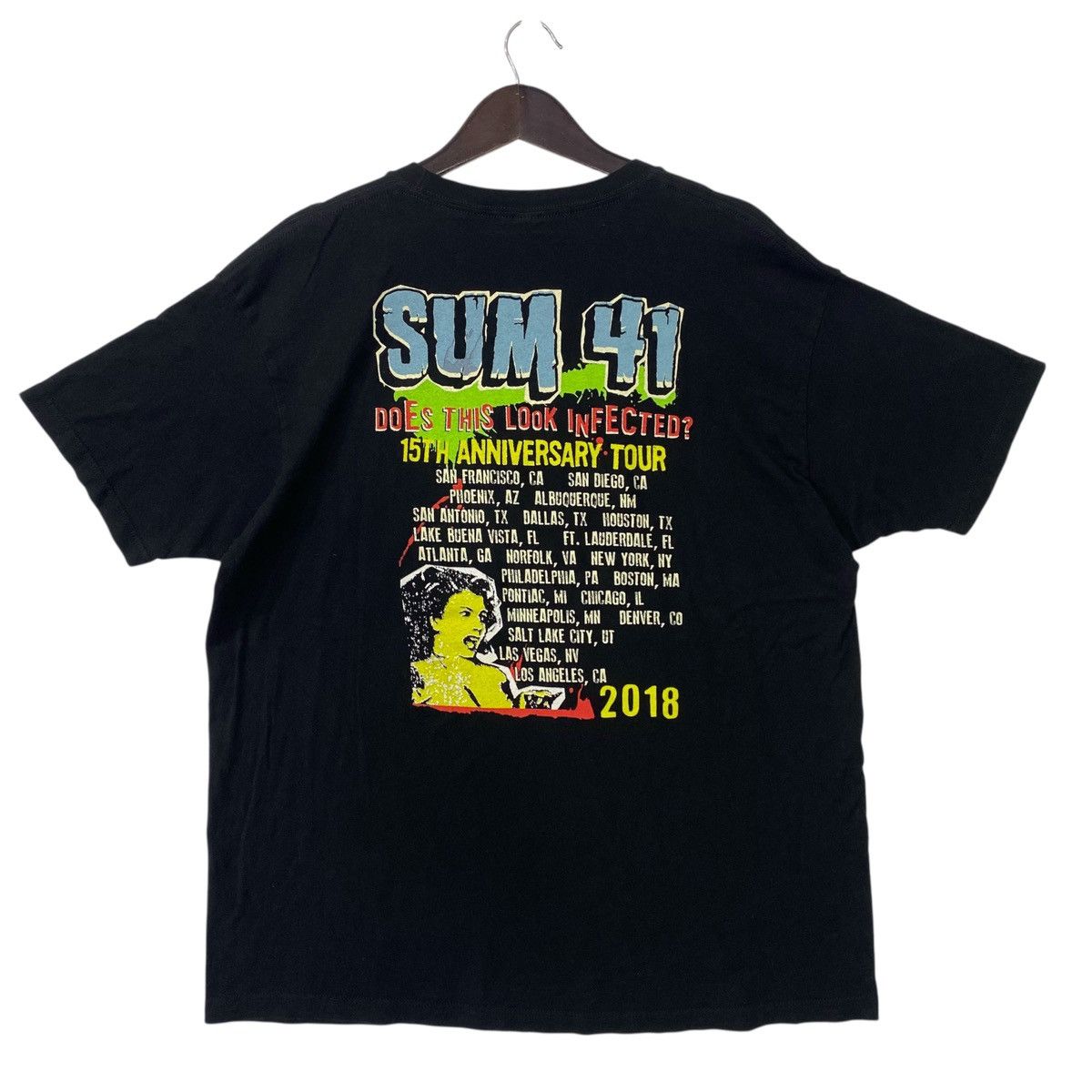 Band Tees Sum 41 Punk Rock Band Anniversary Tour 2018 Rare Tee Shirt Hoodie, Sweatshirt | FlexRushtees.com