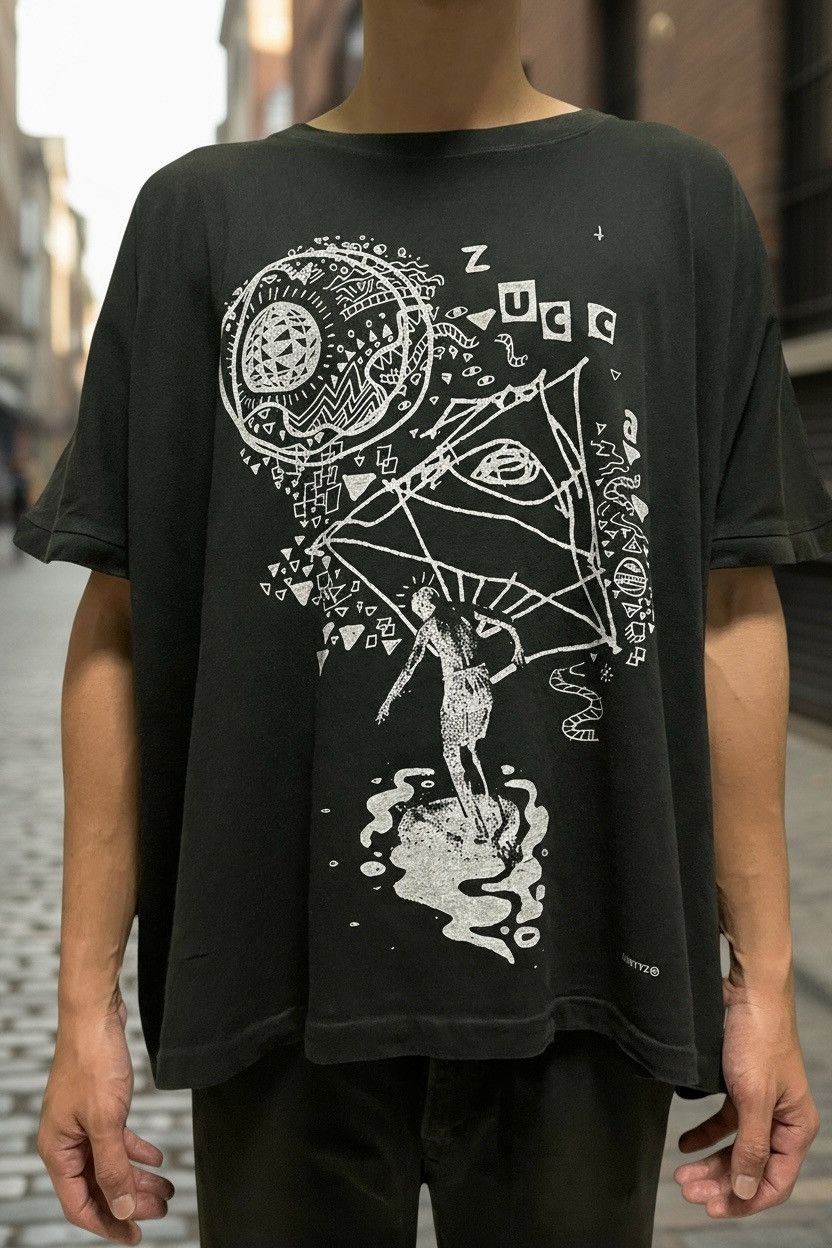 Cmrtyz Wide Oversized Psychedelic Summer Isseymiyake