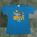 Vintage Royal Caribbean T Shirt Adult Large Blue Tropical 90s Boat Island Mens L