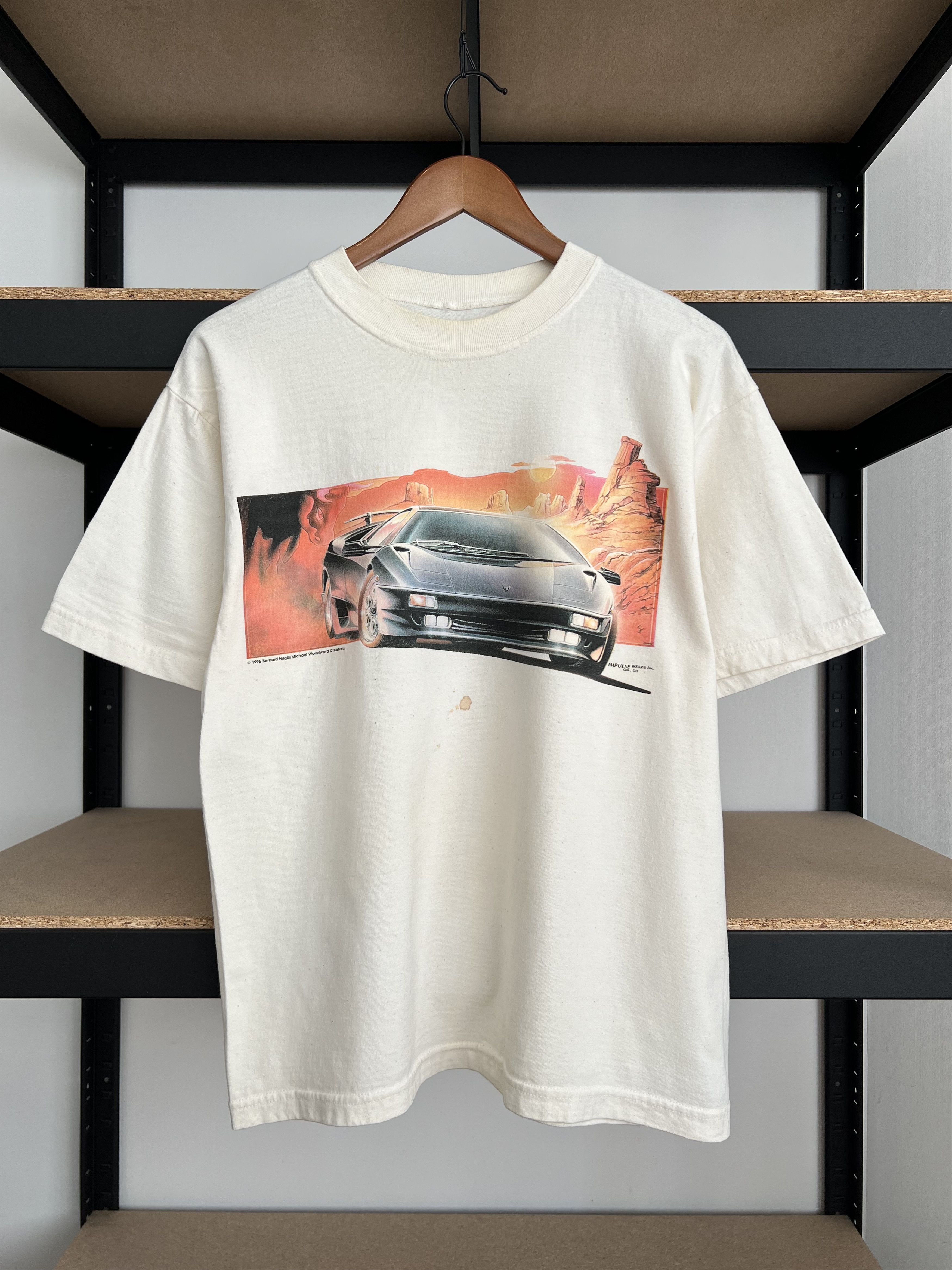 Vintage 1996 Lamborghini Diablo Promo White T Shirt