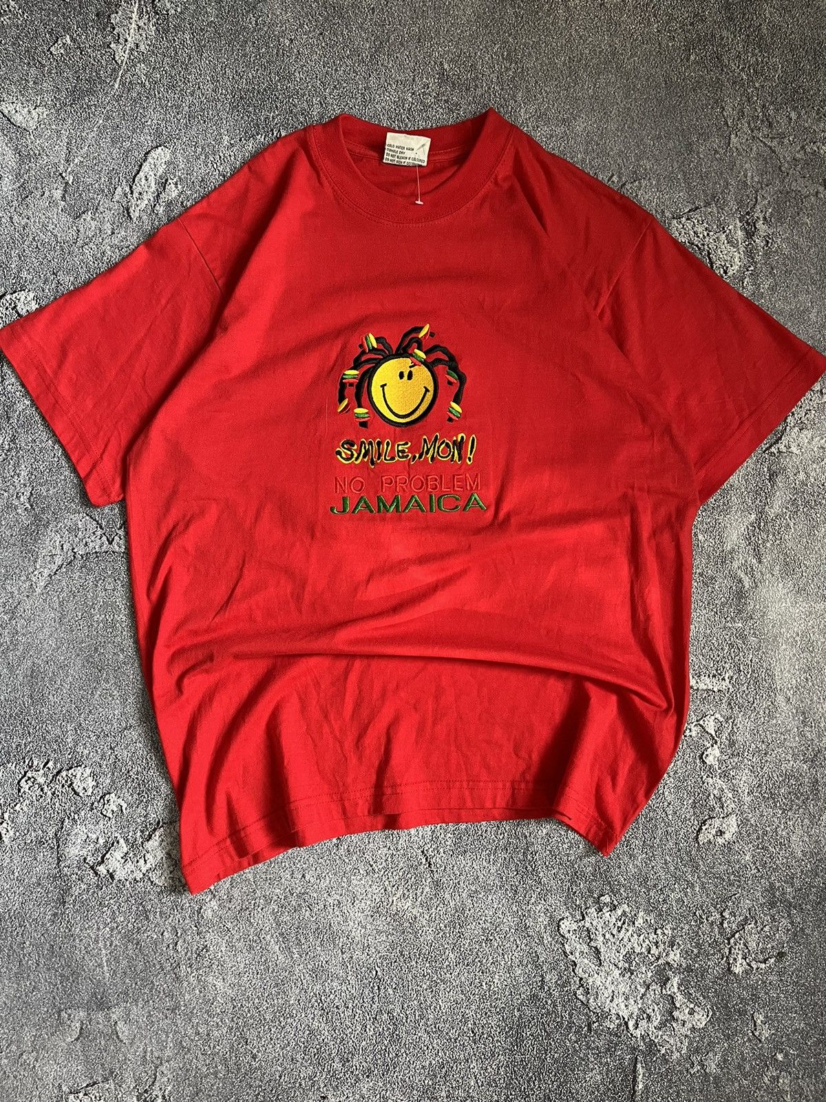 Vintage 90s Mom Smile Rasta Jamaica Tee Hoodie, Sweatshirt | FlexRushtees.com