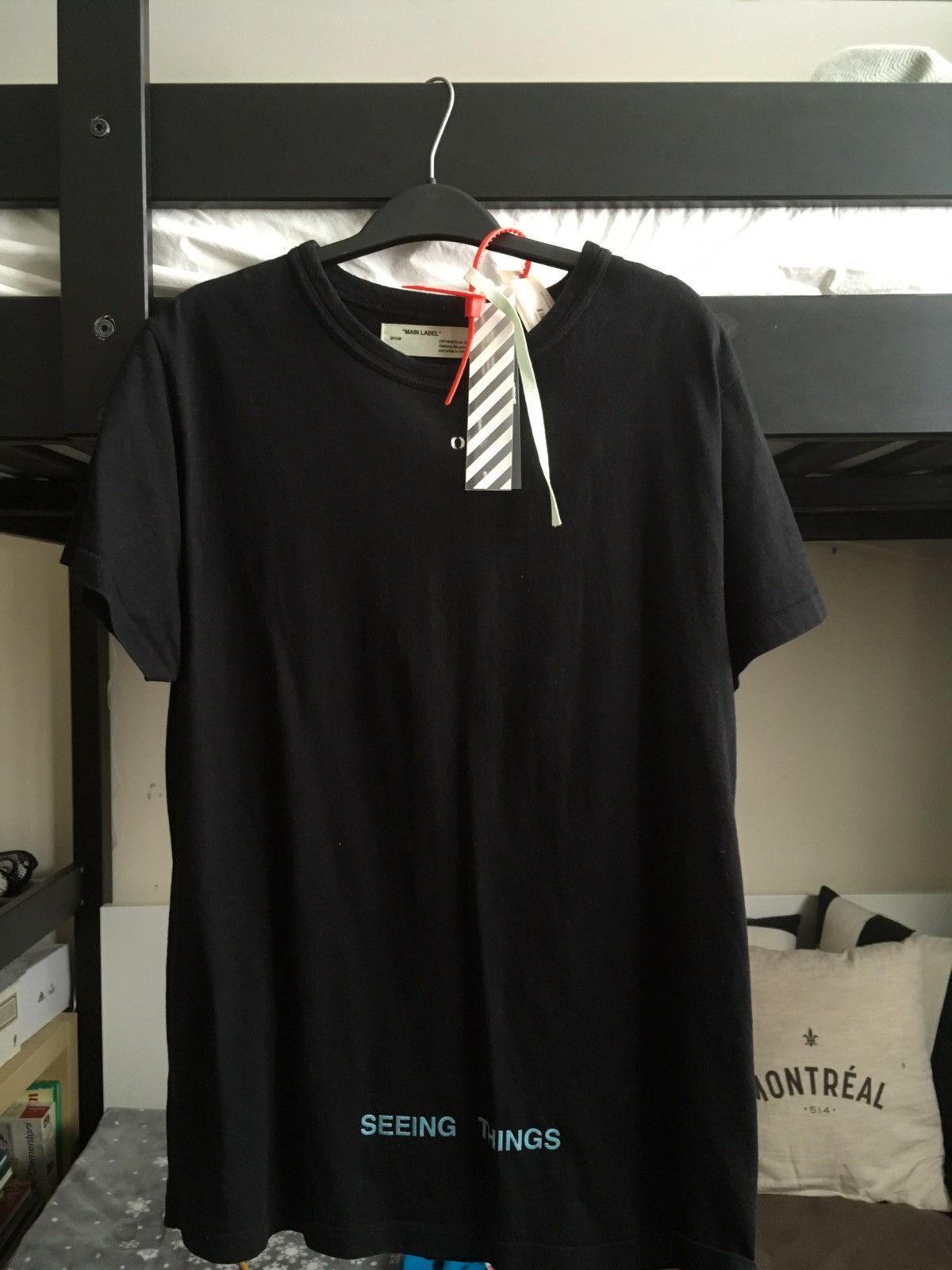 Off White Rare 1991 Seeing Things Off White Tee Black Hoodie, Sweatshirt | FlexRushtees.com