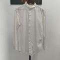 Dior White Cotton Long Sleeve Shirt For Spring 0089