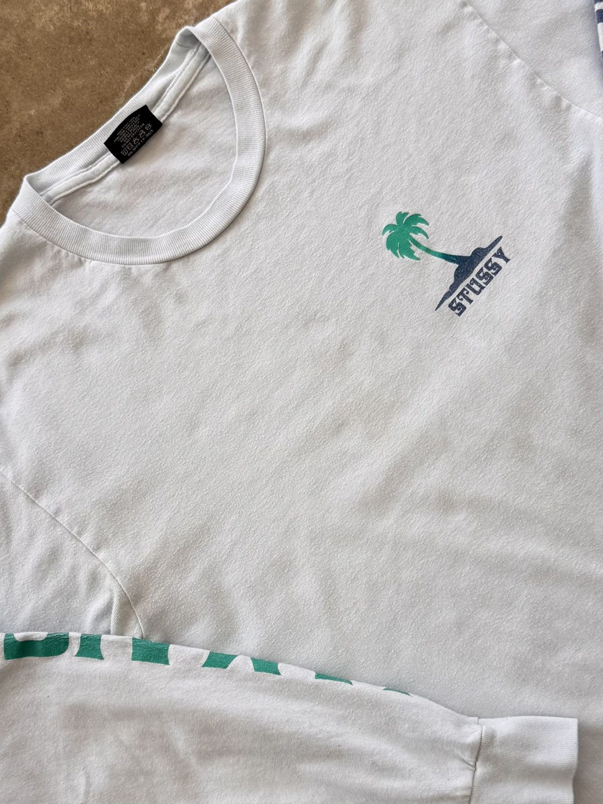 Stussy No Problem Jamaica Long Sleeve Tee Medium