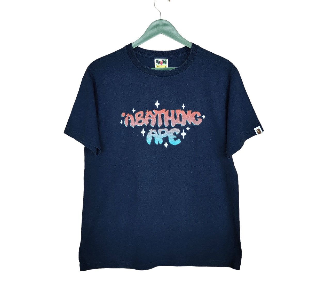 Bape Japan Spell Out Shining Logo Tee Hoodie, Sweatshirt | FlexRushtees.com