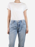 Zimmermann White Cotton T Shirt Size Uk 10 Hoodie, Sweatshirt | FlexRushtees.com
