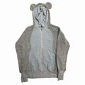 Net Ne Net Sample Grey Skeleton Bear Ear Hoodie
