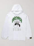Raf Simons Grimcrawler Oversized Distressed Printed Hoodie