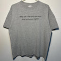 Vintage Early 2000s Heather Grey Funny Slogan T Shirt Hoodie, Sweatshirt | FlexRushtees.com