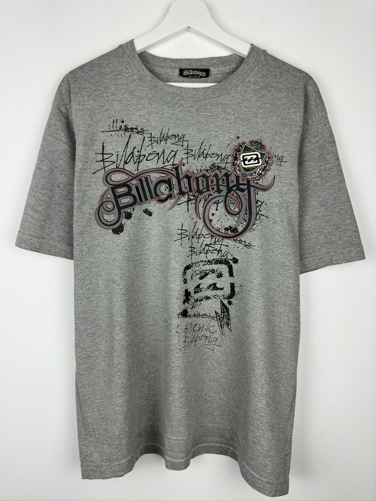 Y2k Billabong Tribal Graphic T Shirt Tee
