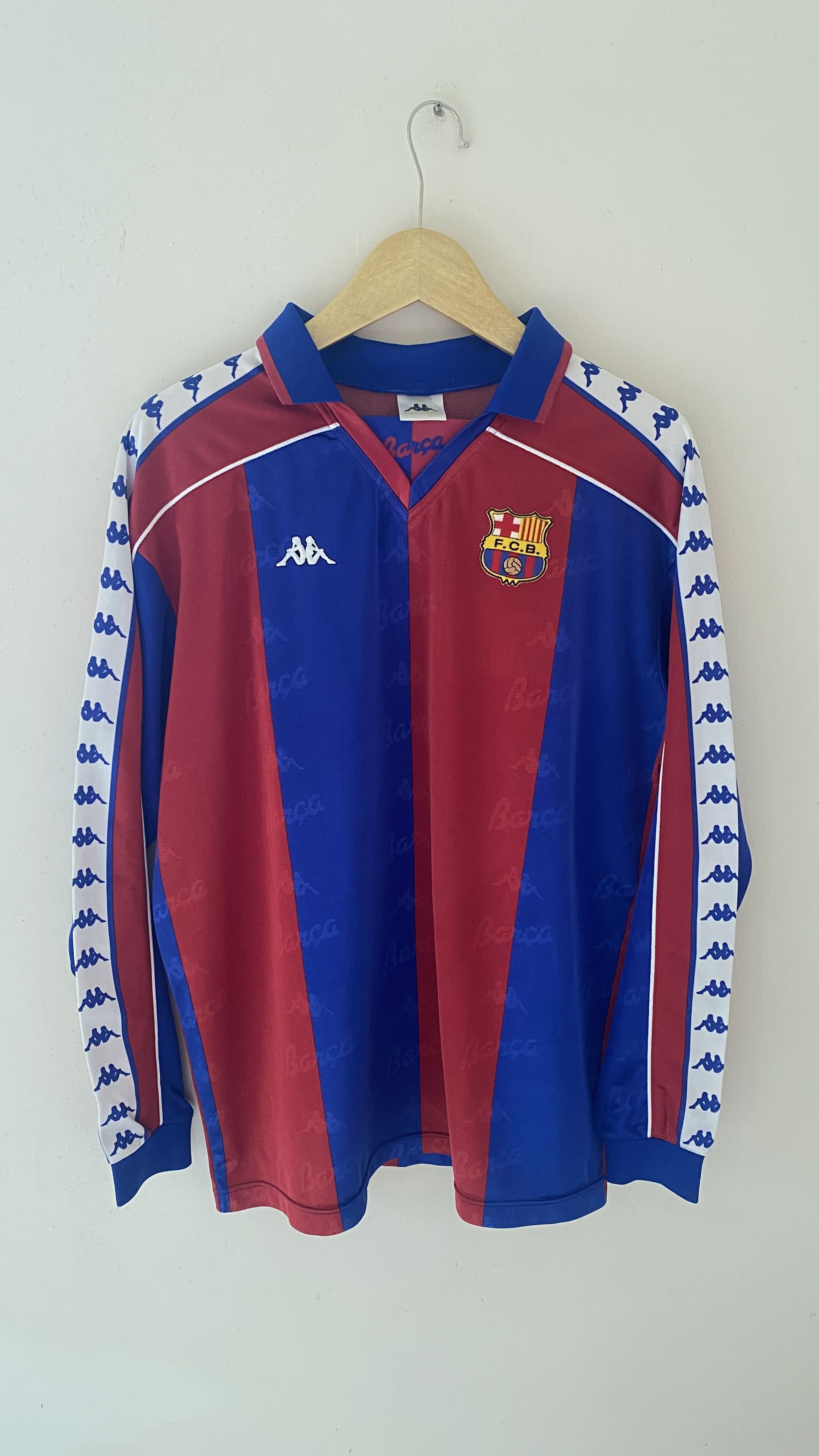 Kappa Barcelona Home 1992 1995 Ls Made In Japan Jaspo