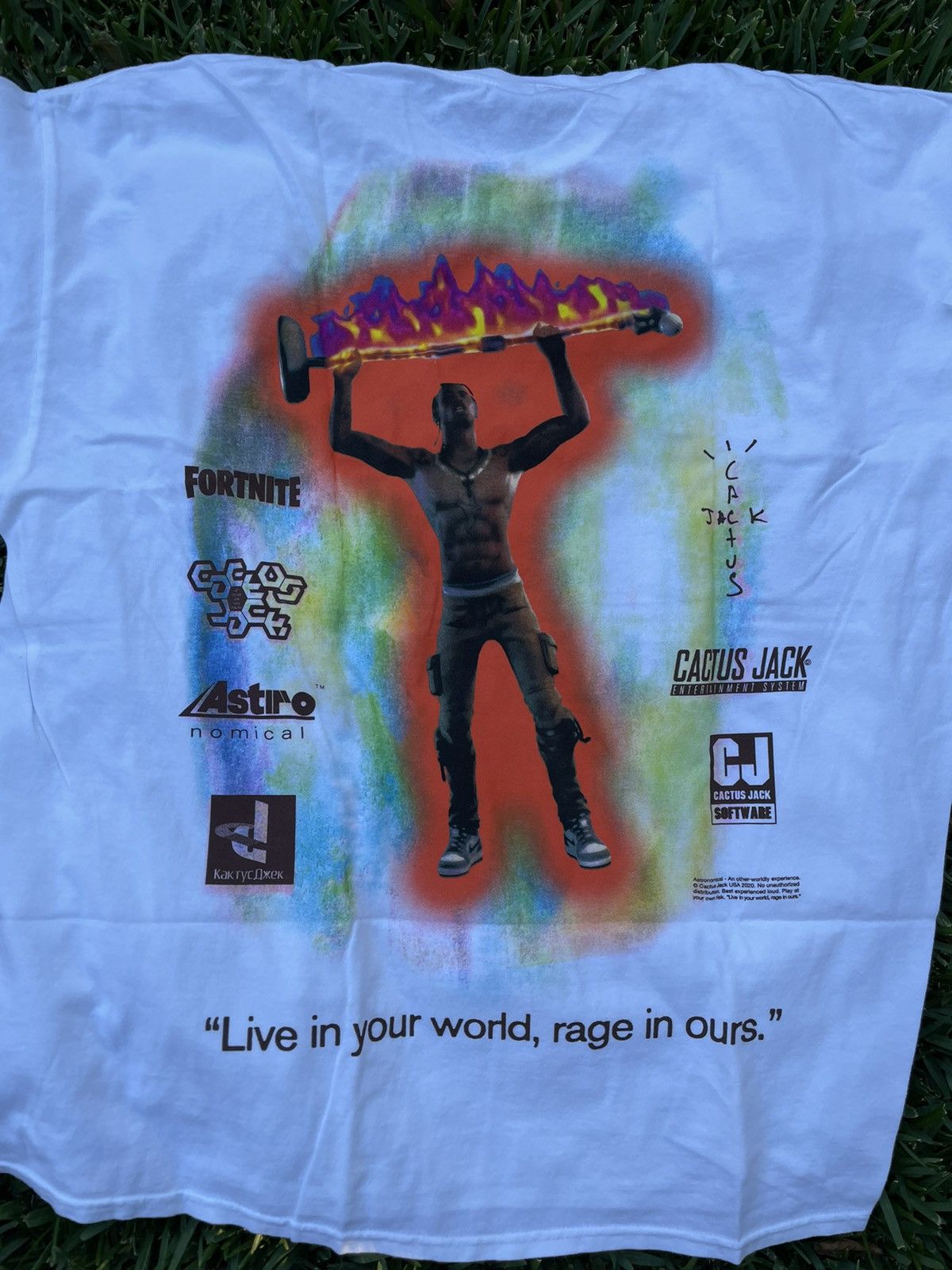 Scott Travis Scott Fortnite Rage Emote Tee Laflame Astroworld