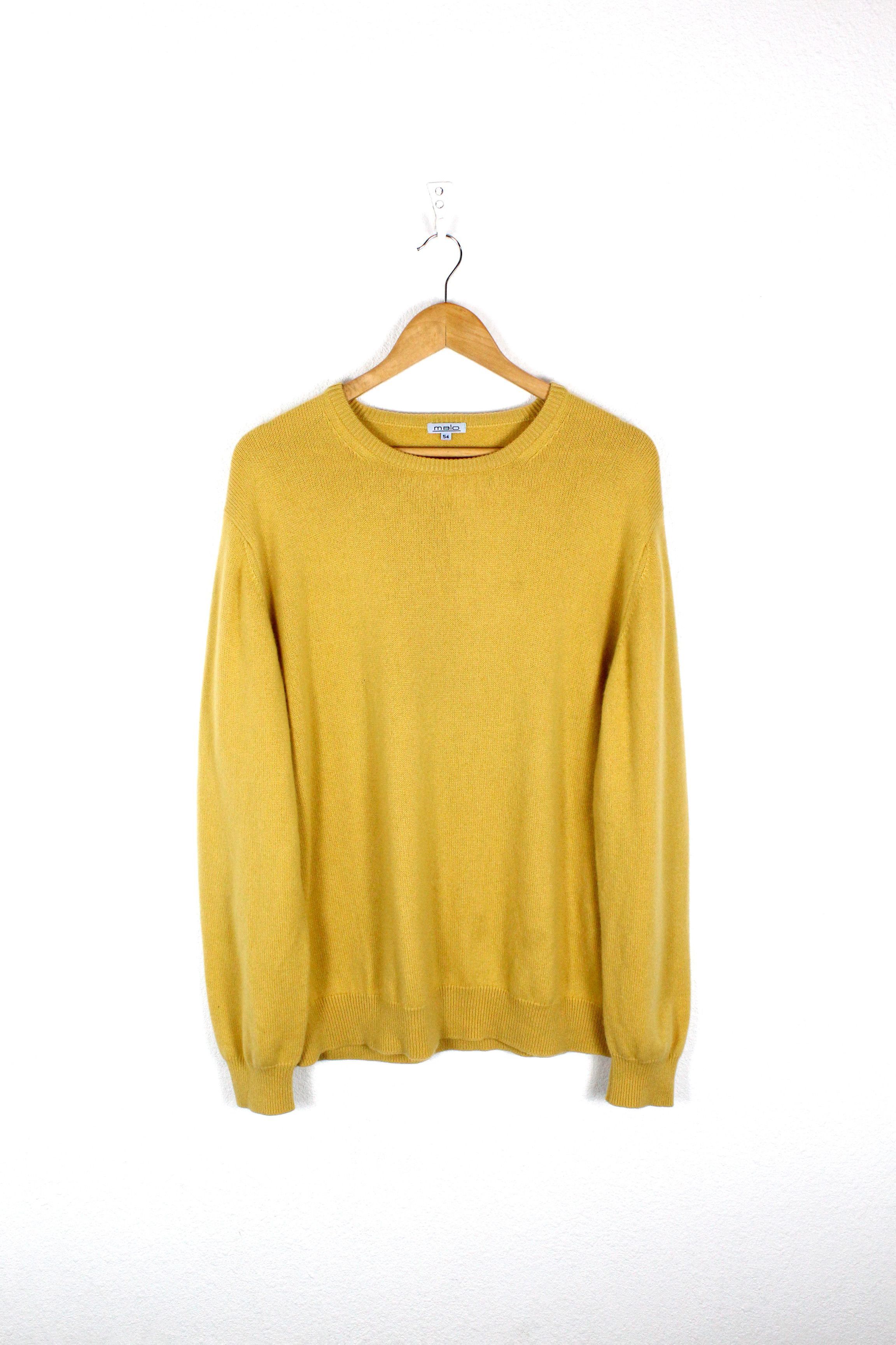 Vintage Malo Cashmere Yellow Sweater 54 T-Shirts, Hoodie, Sweatshirt | AU16VibeMintTees.com