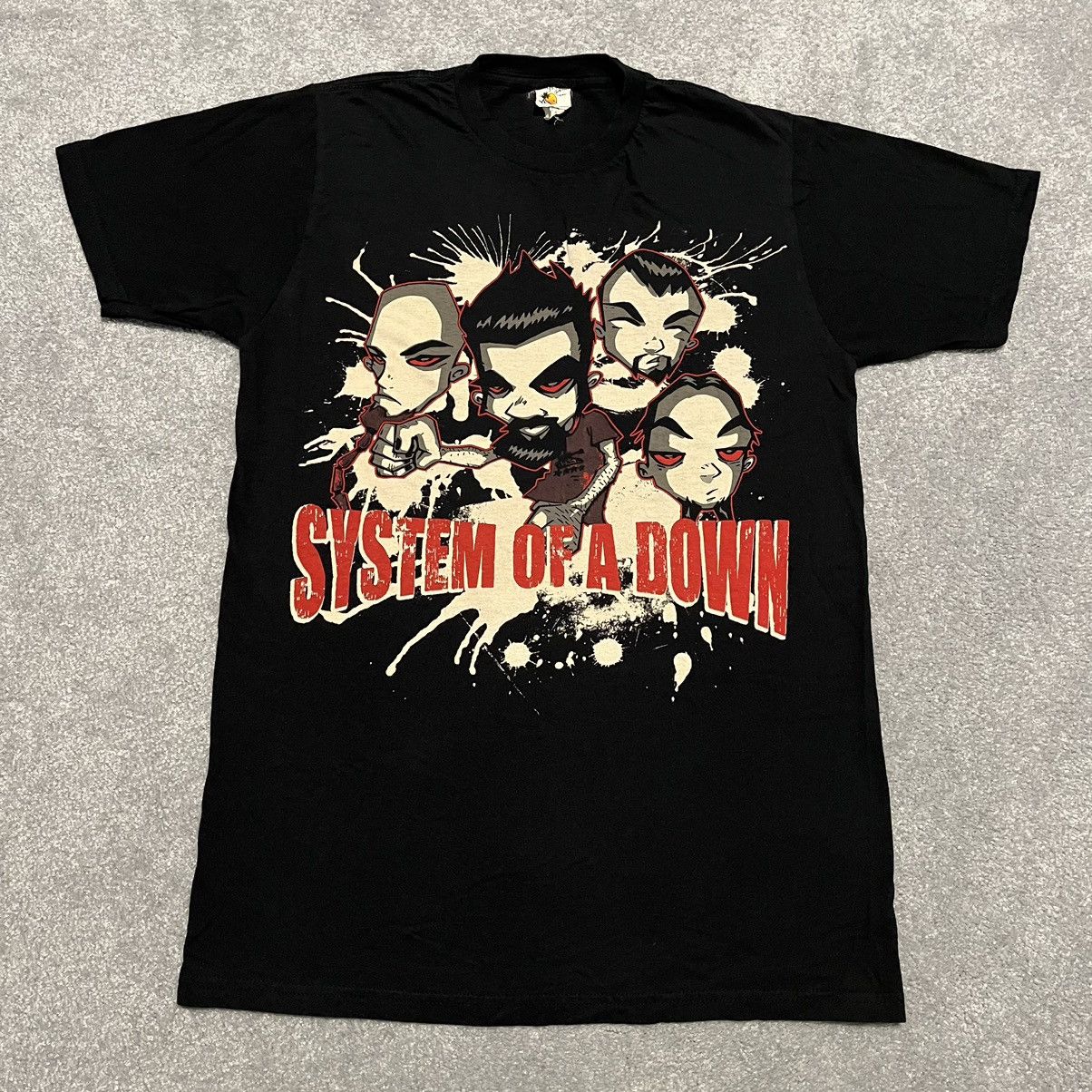 Vintage 2000s System Of A Down Double Sided Band Graphic Tee Hoodie, Sweatshirt | FlexRushtees.com