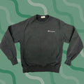 Champion Reverse Weave Black Script Spell Out Pullover Crewneck Sweatshirt S Mens Regular C T-Shirts, Hoodie