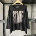 Vintage Japanese Y2k Gothic Grunge Style Stare Typography Tees Hoodie, Sweatshirt | FlexRushtees.com