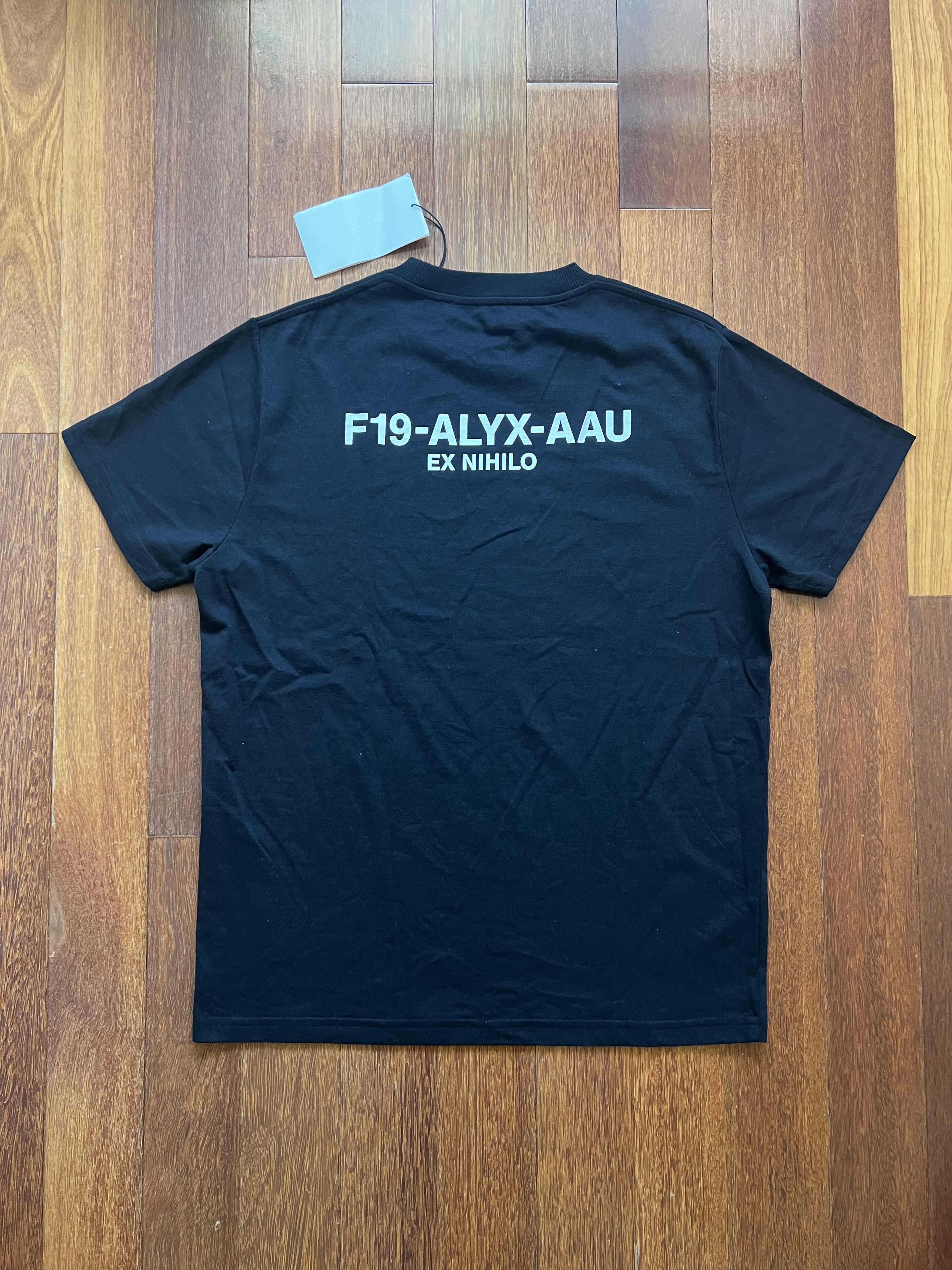 Fw19 Alyx Ex Nihilo Collection Logo Black Tee Medium New Hoodie, Sweatshirt | FlexRushtees.com