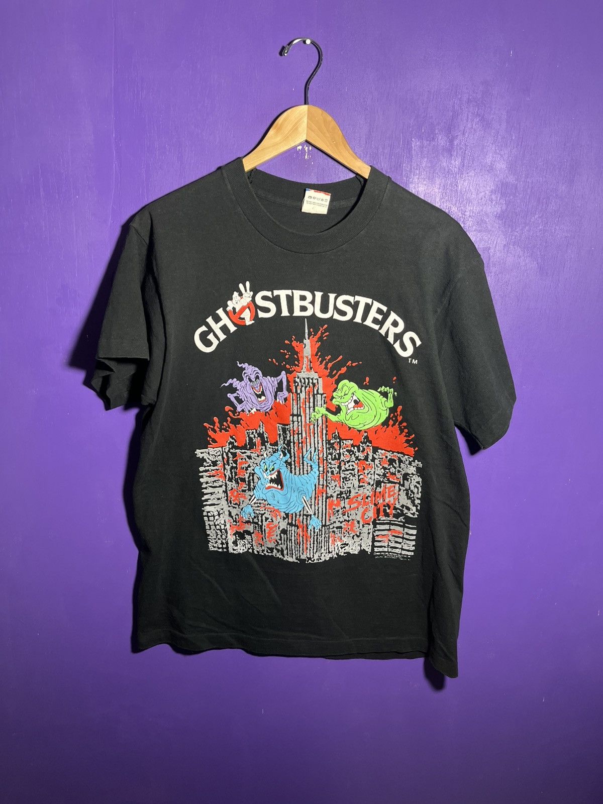 Vintage 1989 Ghostbusters 2 Monsters Movie Promo Tee