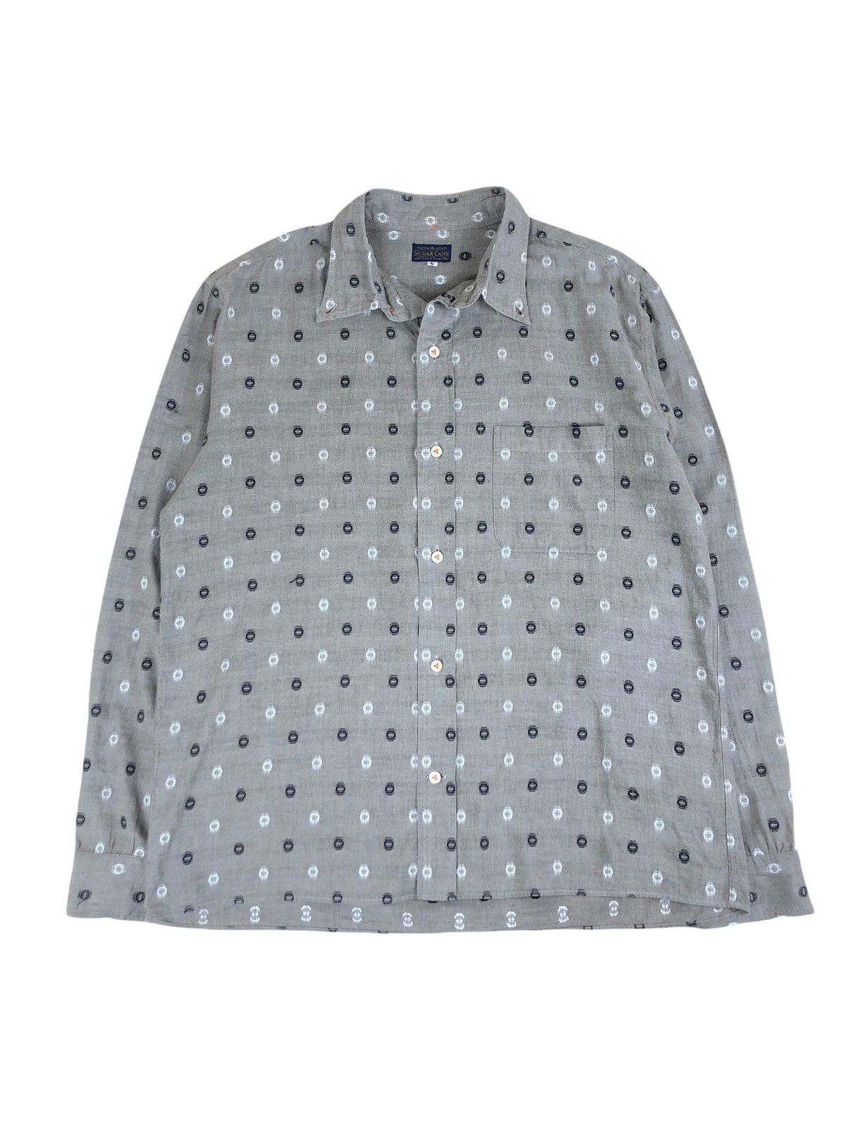 Sun Surf X Toyo Enterprises 1990s Sugar Cane Monogram Aztec Pattern Shirt