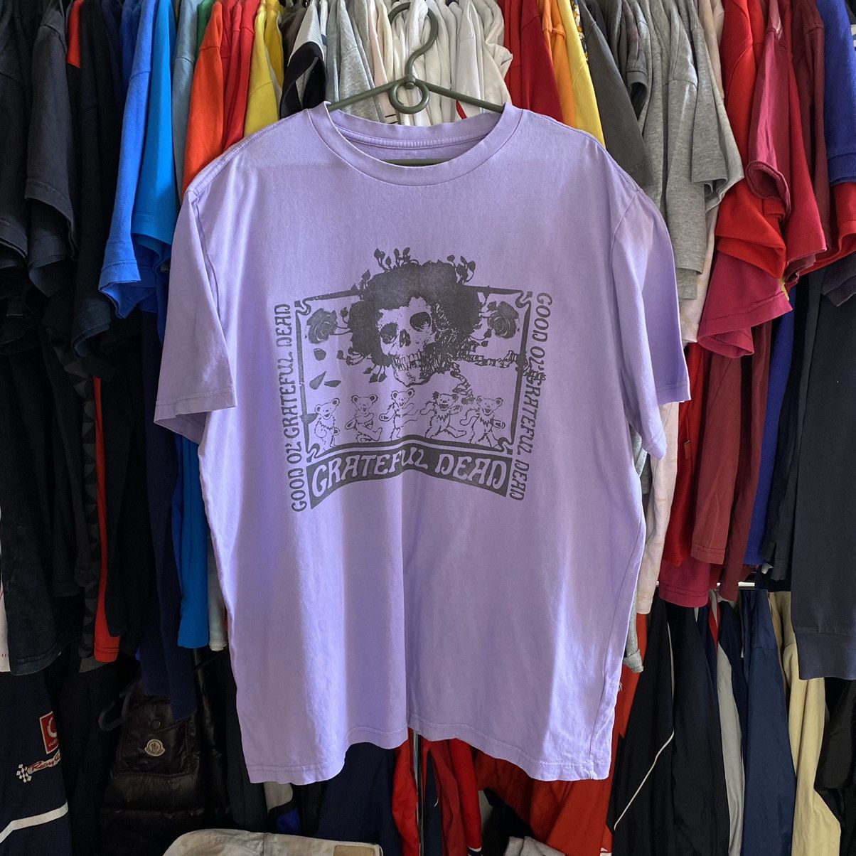 Grateful Dead X Vintage Vintage Grateful Dead Big Skeleton Logo Graphic 90 S Tee Hoodie, Sweatshirt | FlexRushtees.com