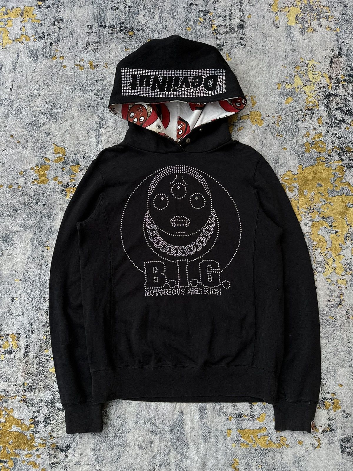 Big Notorious Glitter Hoodie Gothic