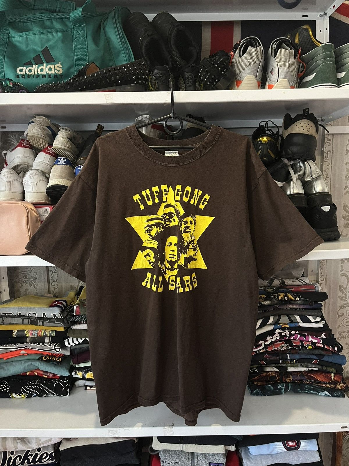 Marley Vintage Bob Marley Tuff Gong All Stars Distressed T Shirt Hoodie, Sweatshirt | FlexRushtees.com