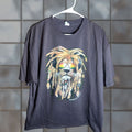 Vintage Retro Yazbek T Shirt Lion Mazatlan Rasta Brown 2xl Men Crew Neck Short Sleeve Cotton Hoodie, Sweatshirt