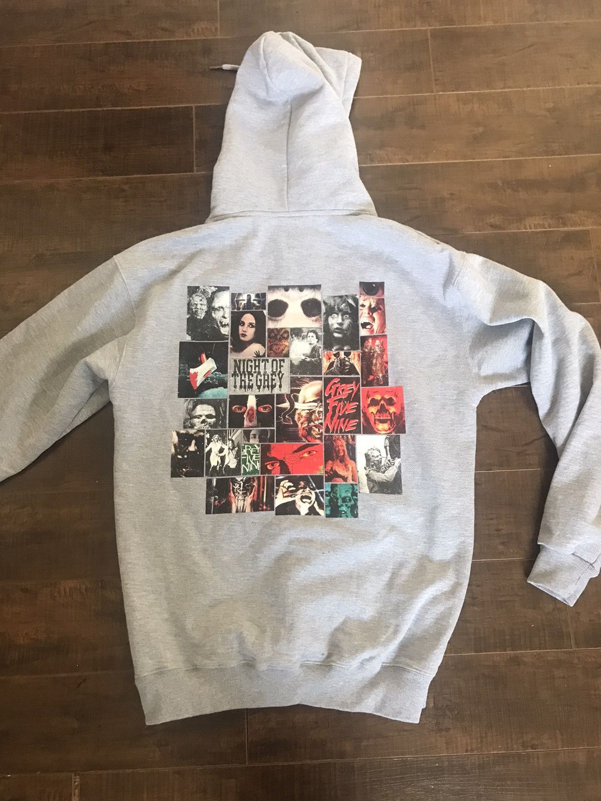 G59 Records Grey59 Night Of The Grey Hoodie Halloween Collage